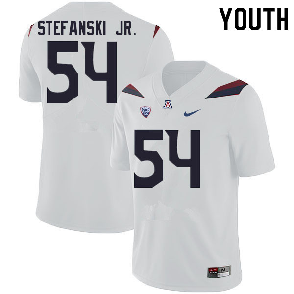 Youth #54 Matthew Stefanski Jr. Arizona Wildcats College Football Jerseys Sale-White